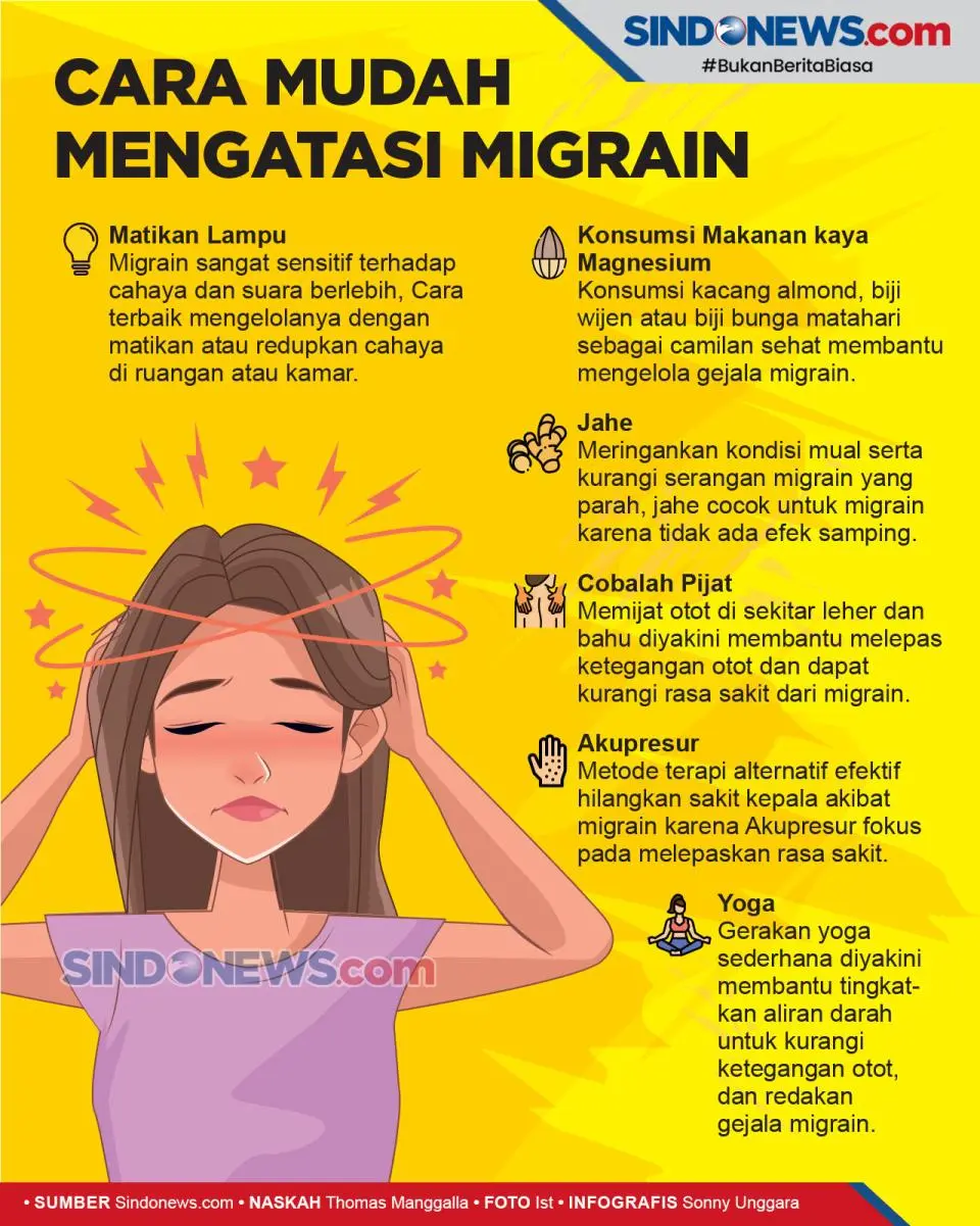 Tips Praktis Mengatasi Migrain