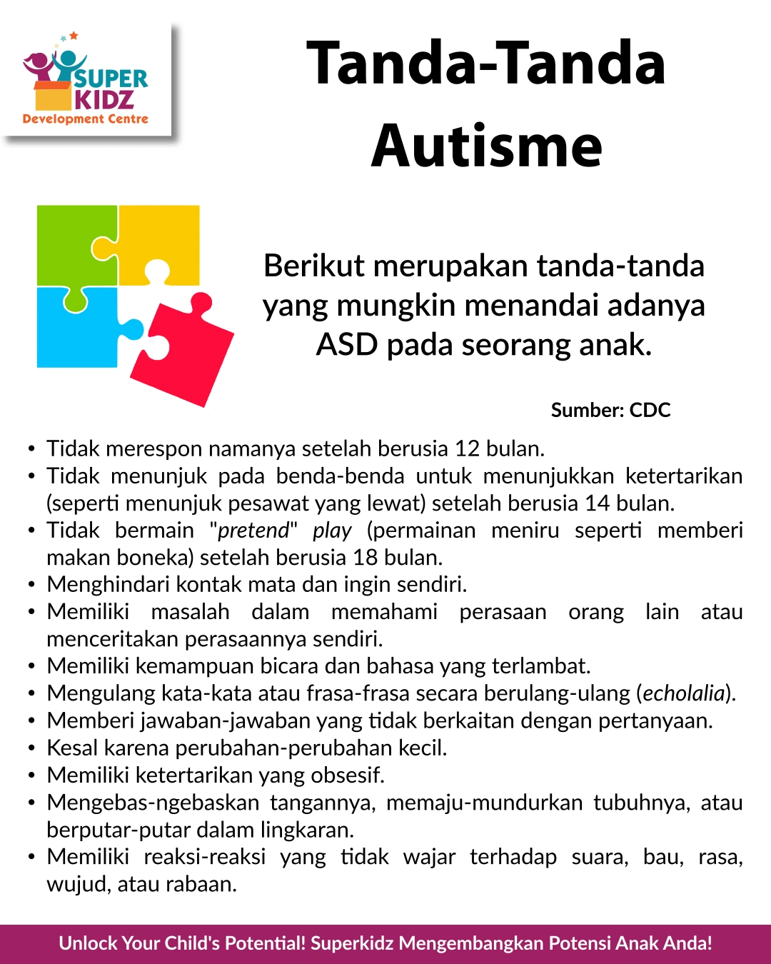 Apa yang Harus Dilakukan Jika Anda Melihat Tanda-Tanda Autisme