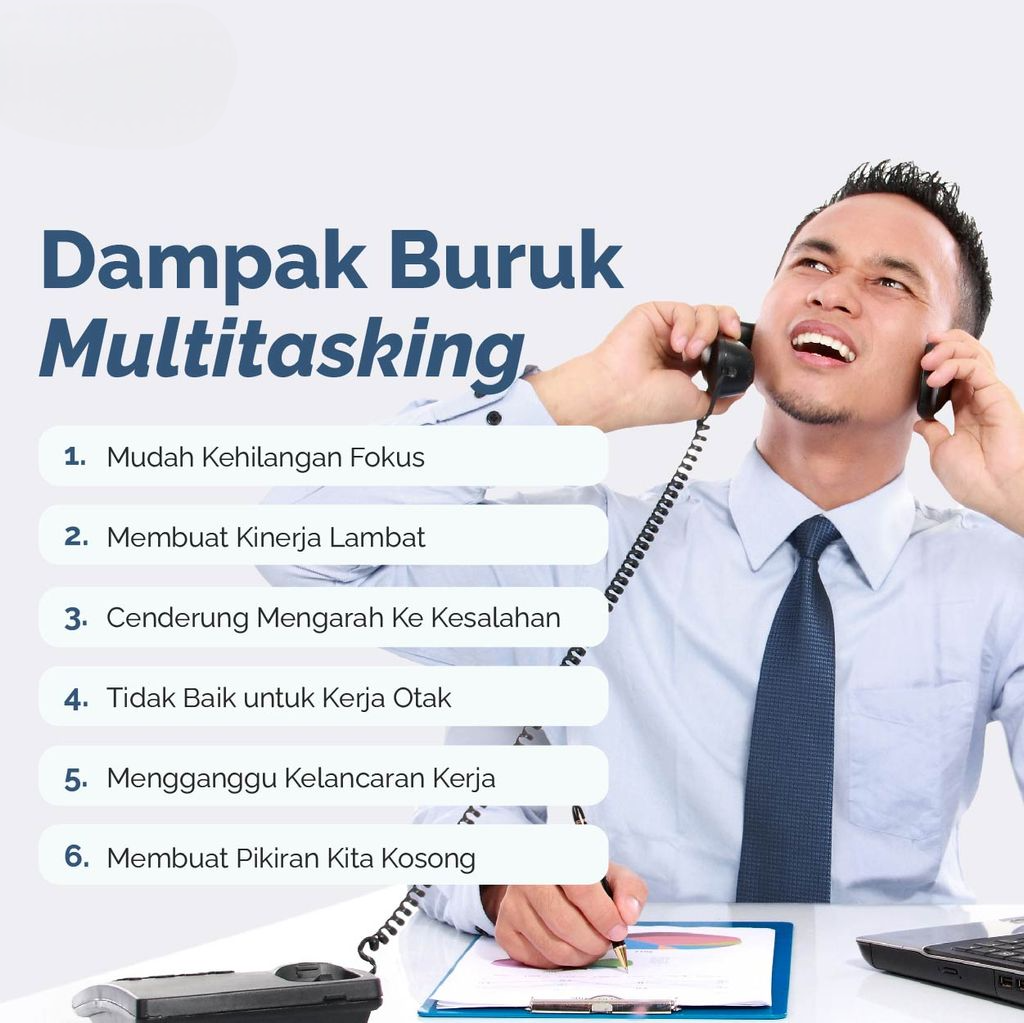 Hindari Multitasking, Fokus Itu Kunci